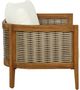 Linon St. Lucia 2-Piece Beige/Brown Acacia/Fabric Outdoor Conversation Set-4