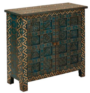Jaipur Furniture Jimena Blue Painted Cabinet-0