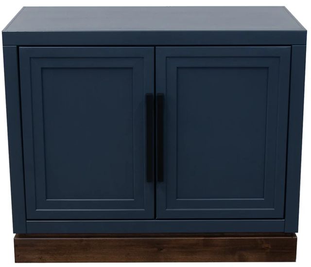 Legends Home Nora Blue Denim/Whiskey 2-Door Base Cabinet-3