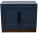 Legends Home Nora Blue Denim/Whiskey 2-Door Base Cabinet-3