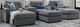 Drew & Jonathan Home ModularOne New Horizon 6-Piece Gray Modular Chaise Sectional-0