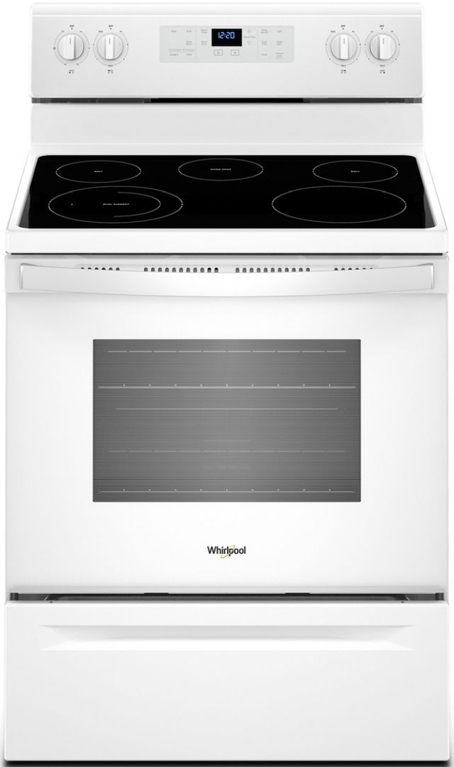 Whirlpool® 30" White Free Standing Electric Range-0