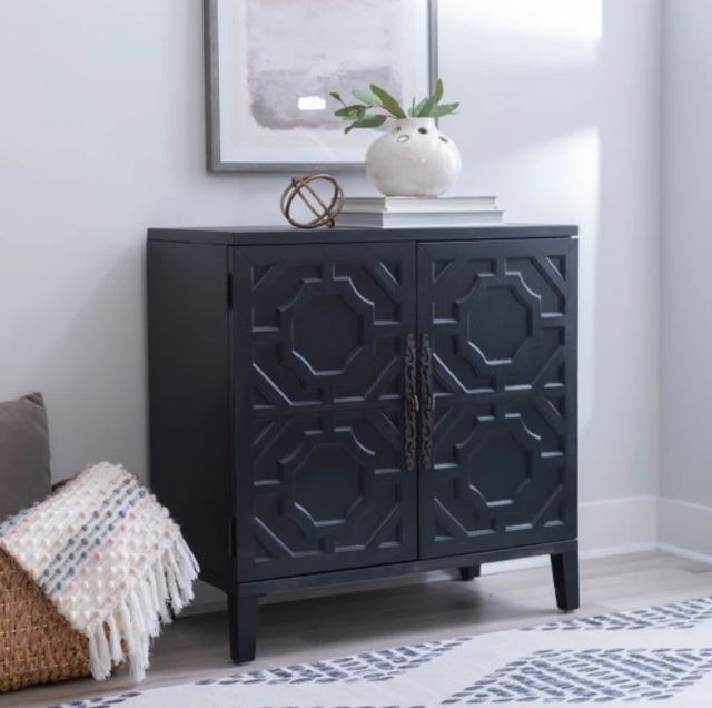 Powell® St Barts Midnight Blue Accent Cabinet-1