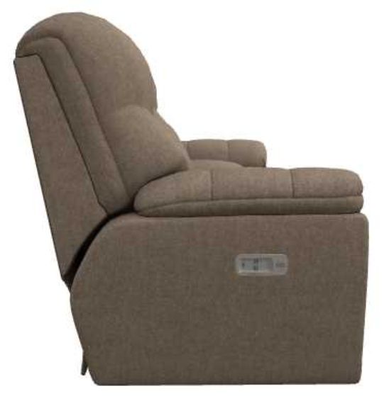 La-Z-Boy® Morrison Saddle Power Reclining Loveseat with Console and Headrest-3