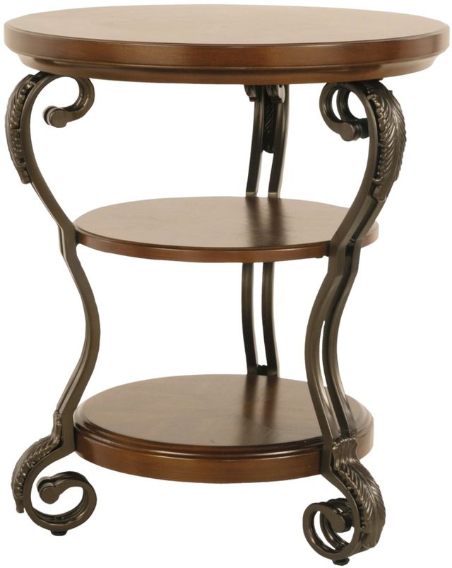 Signature Design by Ashley® Nestor 2-Piece Medium Brown Living Room Tables Set-2