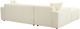 TOV Furniture Olafur 2-Piece Cream Left-Arm Facing Sectional and Chaise-5