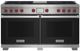 Wolf® 60" Stainless Steel Pro Style Dual Fuel Range with Black Door-0