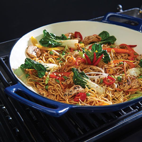 Broil King® Blue Cast Grilling Wok-2