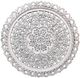 A & B Home Rustic White Round Carved 3D Wall Decor-0