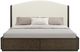 Flexsteel® Athens Chocolate Brown/Ivory King Upholstered Panel Storage Bed-3