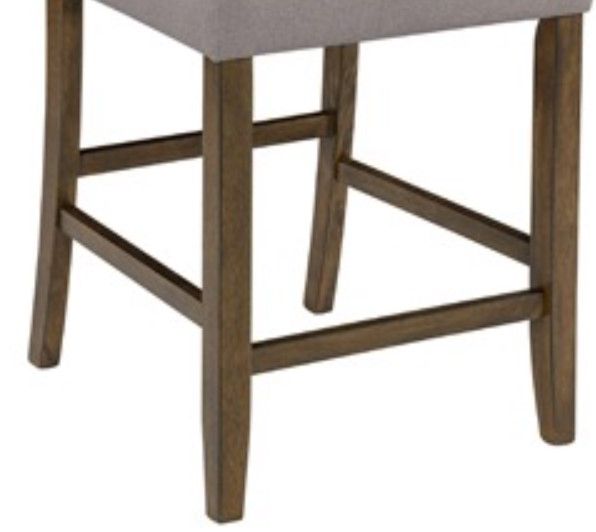 American Wholesale Furniture Seneca Brown Upholstered Counter Stool-2