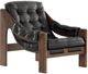 Four Hands Halston Brown/Heirloom Black Chair-0