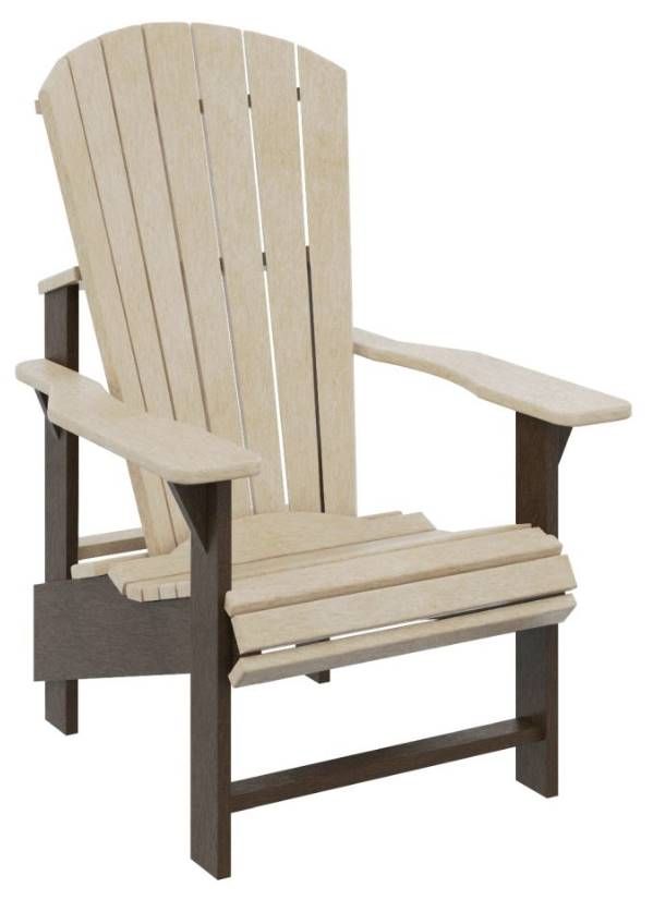 C R Plastics Plastic Outdoor Upright Adirondack Chair Becker
