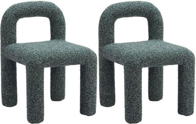 Zuo® Modern Arum 2-Piece Snowy Green Dining Side Chair Set-0