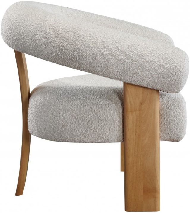Meridian Furniture Winston Cream/Natural Boucle Accent Chair-3