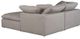 Moe's Home Collection Clay Nook 3-Piece Light Grey Modular Sectional and Ottoman-2