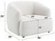 ACME Furniture Lucifer White Shimmer Chenille Chair-2