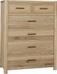 LM Co Home By Vaughan-Bassett Crafted Oak by Ben & Erin Napier Bleached White 5-Drawer Chest-0