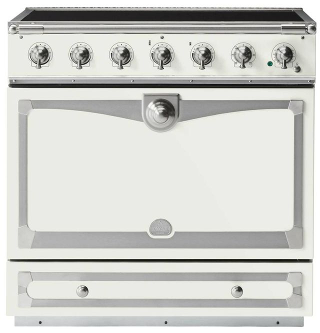 La Cornue CornuFé 90 Albertine 36" Pure White Pro Style Induction Range-0