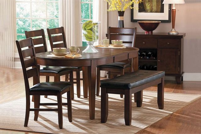 Mazin Furniture Ameillia Dark Oak Dining Table-1