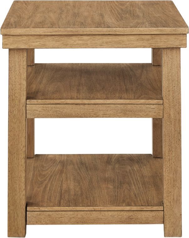 Signature Design by Ashley® Wittenmyer Black/Natural Rectangular End Table-2