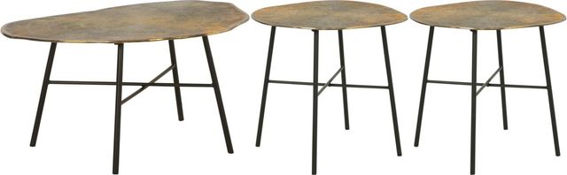 Signature Design by Ashley® Josslett 3-Piece Antique Copper Living Room Table Set-0