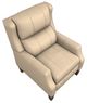 Best® Home Furnishings Customizable Pauley Leather High Leg Recliner with Dark Walnut Legs-4