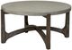 Liberty Furniture Cascade Gray Cocktail Table with Wirebrush Rustic Brown Base-3
