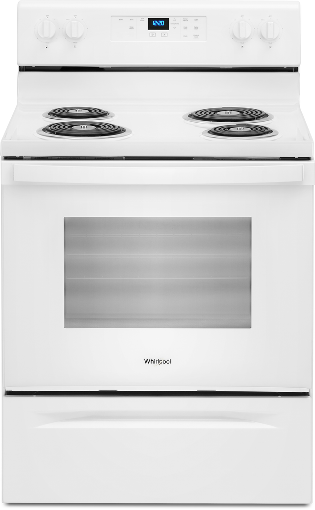 Whirlpool® 30" White Freestanding Electric Range-0