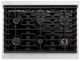 ZLINE Autograph Edition Paramount 36" Satin Stainless Steel Pro Style Dual Fuel Range with Polished Gold Accents-3