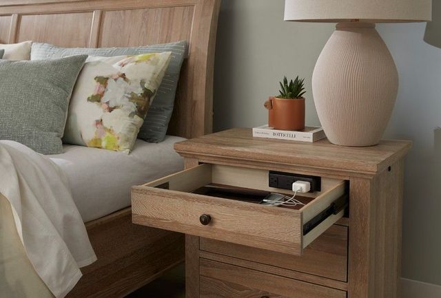 aspenhome® Cambridge Modern Khaki Nightstand-2