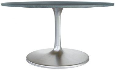 Zuo® Modern Metropolis Black Dining Table with Silver Steel Base-0
