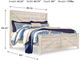 Signature Design by Ashley® Bellaby Whitewash King Crossbuck Panel Bed-1