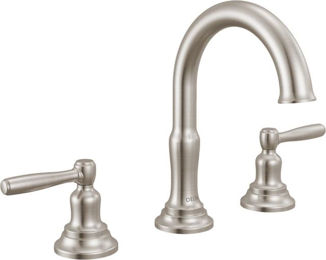 Delta Roe™ Stainless 2-Handle Widespread Bathroom Faucet-0