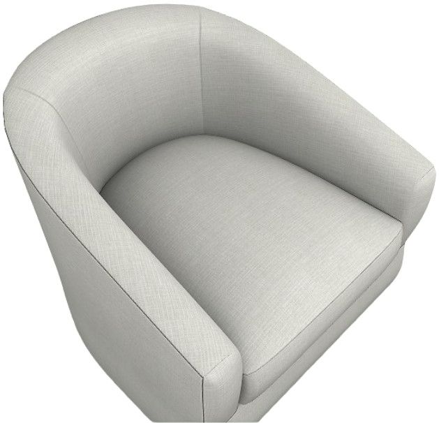 Best® Home Furnishings Customizable Ennely Swivel Barrel Chair with Dark Walnut Legs-3