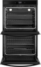 Whirlpool® 30" Black Electric Built In Double Oven-1