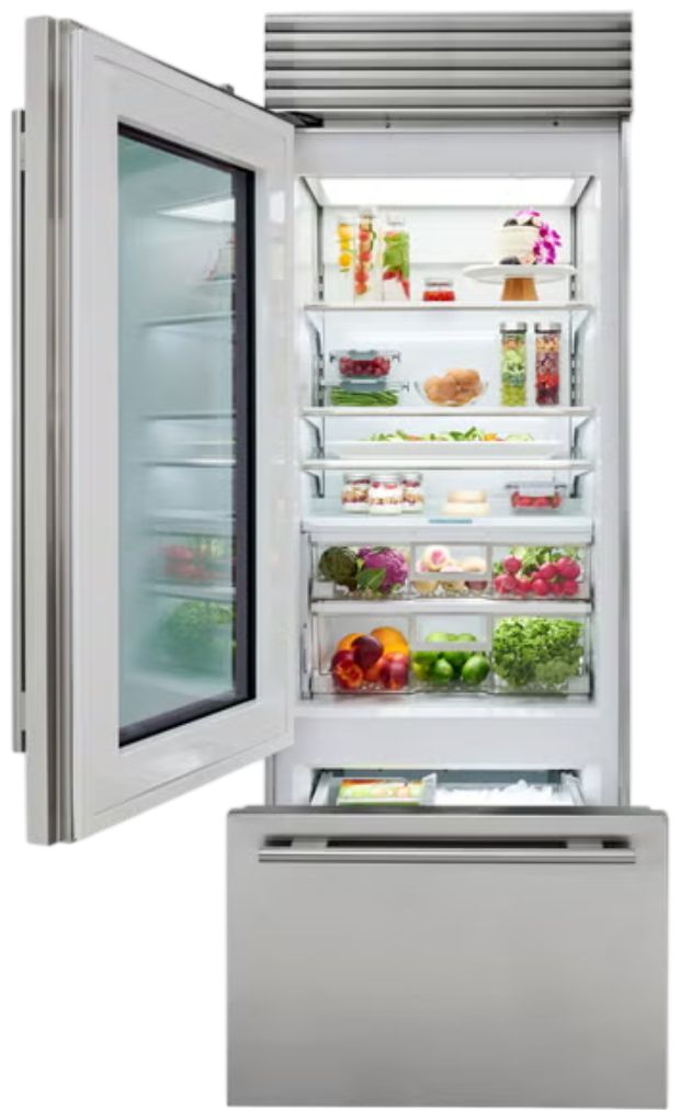 Sub-Zero® Classic Series 30" 17 Cu. Ft. Stainless Steel Built-In Bottom Freezer Refrigerator-3