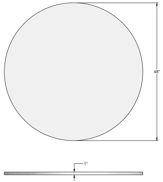 Amisco Customizable Calypso Round Bar Height Table-2