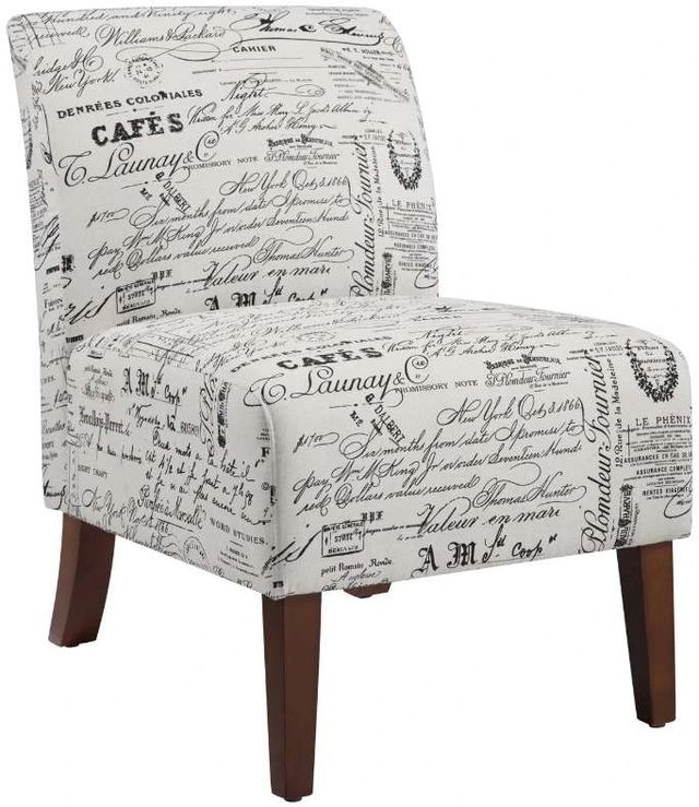 Linon Promo Script Accent Chair-3