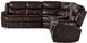 Mazin Furniture Bastrop Brown 3 Piece Sectional With Right Console-1