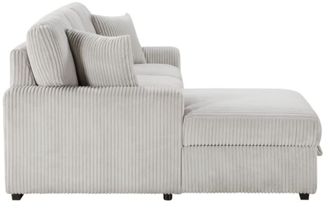 Homelegance® Marsh 2-Piece Gray Left-Arm Facing Sectional and Chaise-3