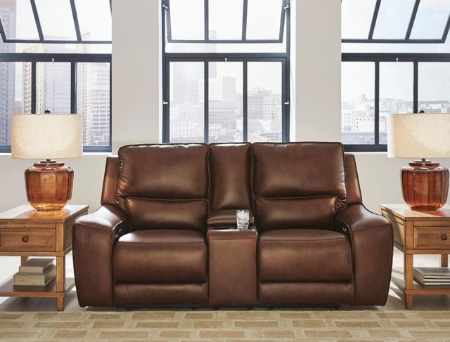 Signature Design by Ashley® DeepWakes Canyon Power Reclining Loveseat with Console and Adjustable Headrest-1