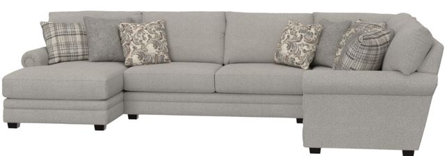 Jackson Furniture Livingston 3-Piece Linen U-Shape Sectional and Chaise-3