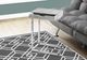 Monarch Specialties Inc. Grey Cement Drawer Table with Chrome Metal  Base-2