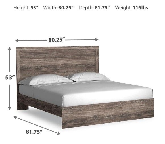 Signature Design by Ashley® Ralinksi Gray King Panel Bed-3