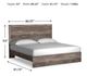 Signature Design by Ashley® Ralinksi Gray King Panel Bed-3