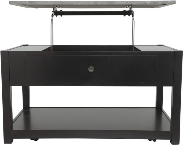Signature Design by Ashley® Ezmonei Black/Gray Lift Top Coffee Table-3
