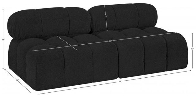 Meridian Furniture Ames Black 68" Modular Sofa-4