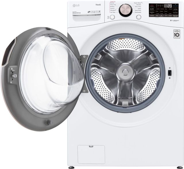 LG White Front Load Laundry Pair-11