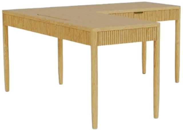 Riverside Furniture Deerfield Natural Oak Office Desk-3